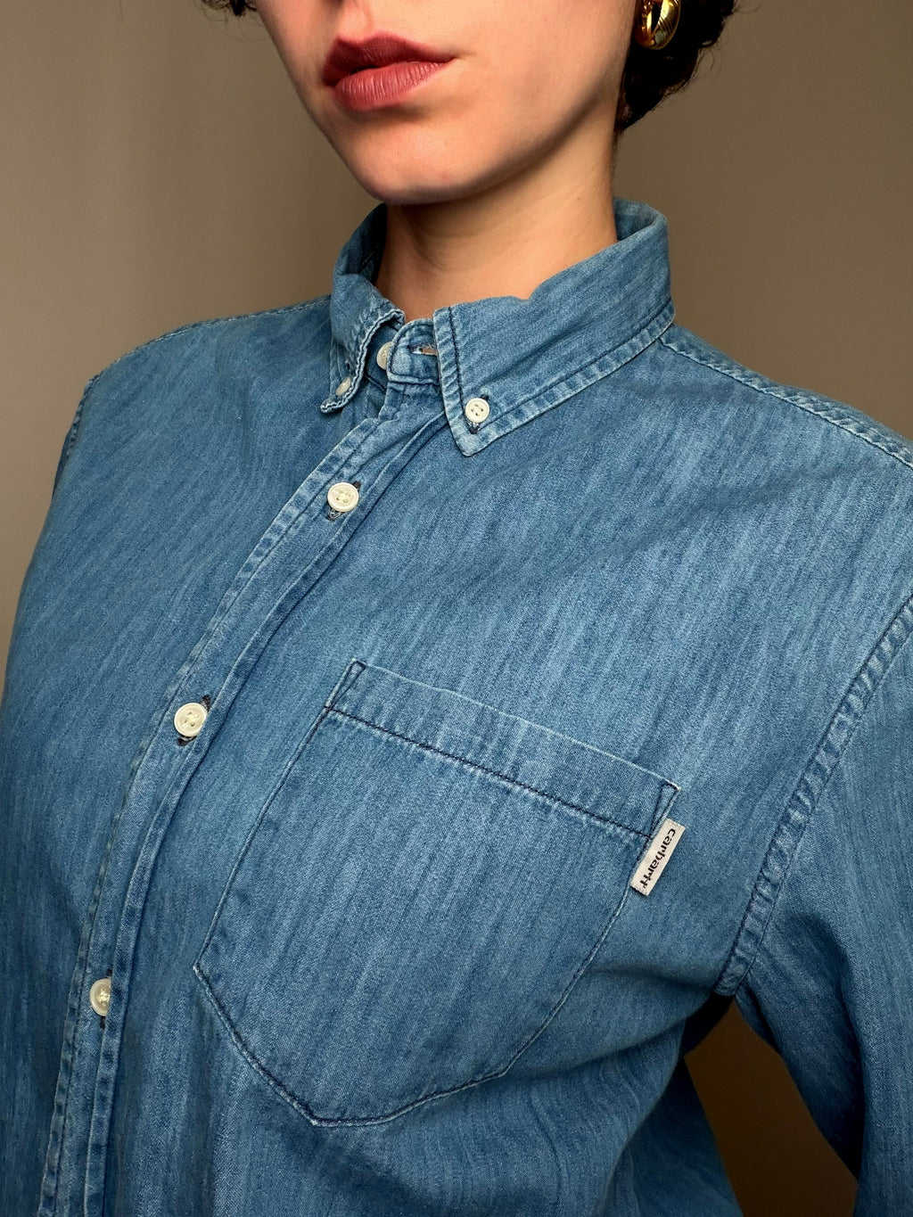 Chemise en jean bleu Carhartt M vintage
