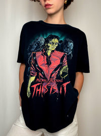 Tshirt Mickael Jackson noir XL vintage