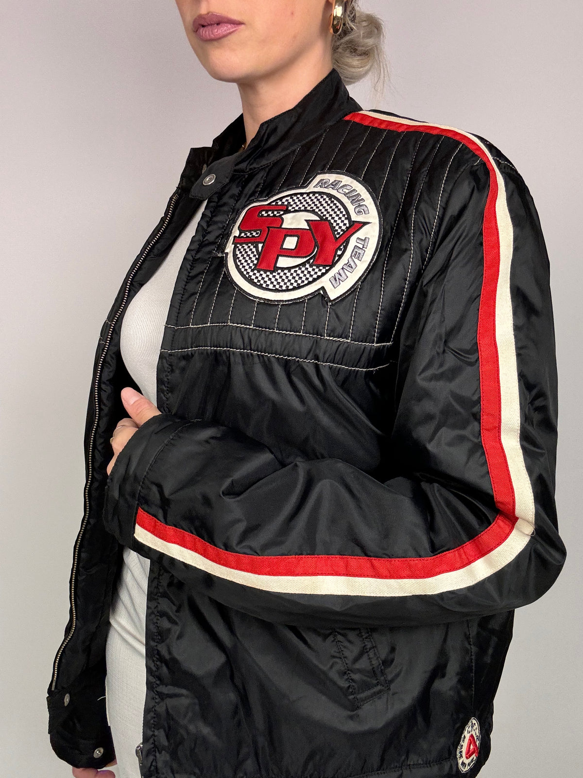 Vintage black and red Racing spy bomber 