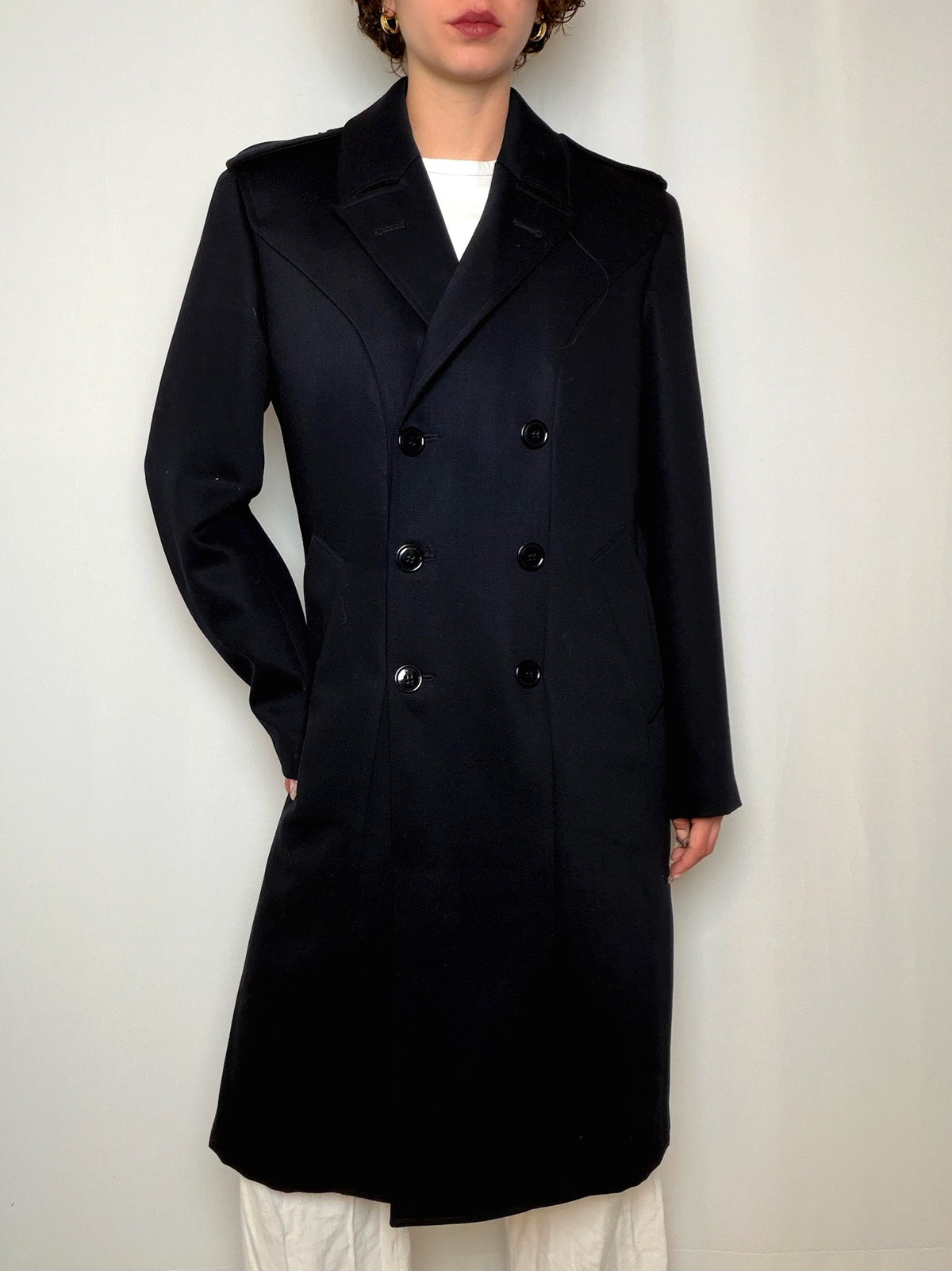 Manteau marine L vintage