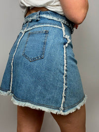 Vintage Denim Minirock