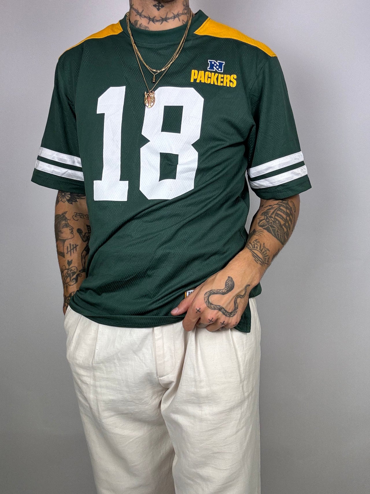 Maillot football américain vert vintage Packers