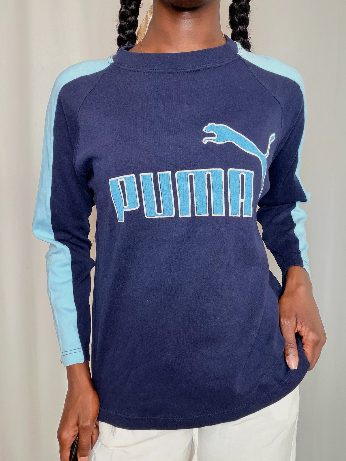 Tshirt marine et ciel Puma M vintage