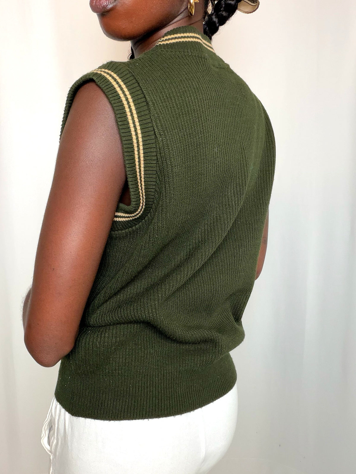 Gilet vert Lonsdale S vintage