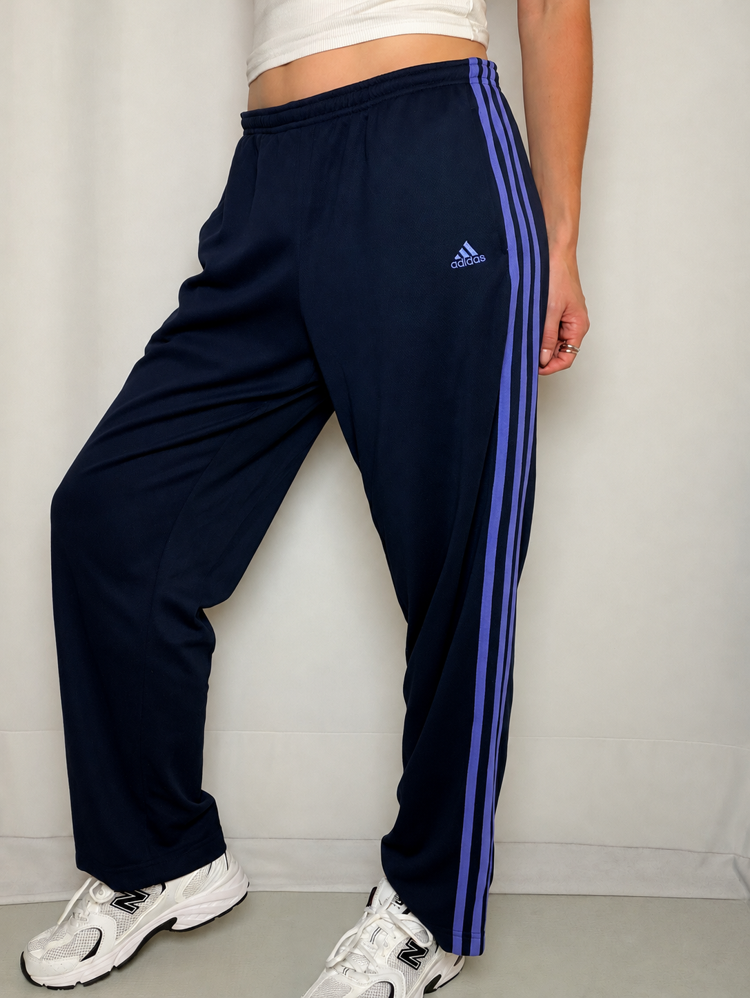 Jogging marine et violet Adidas L vintage