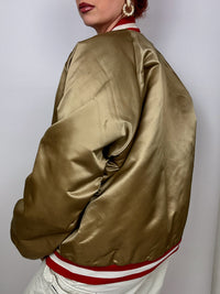 Vintage XL Gold/Red Bomber