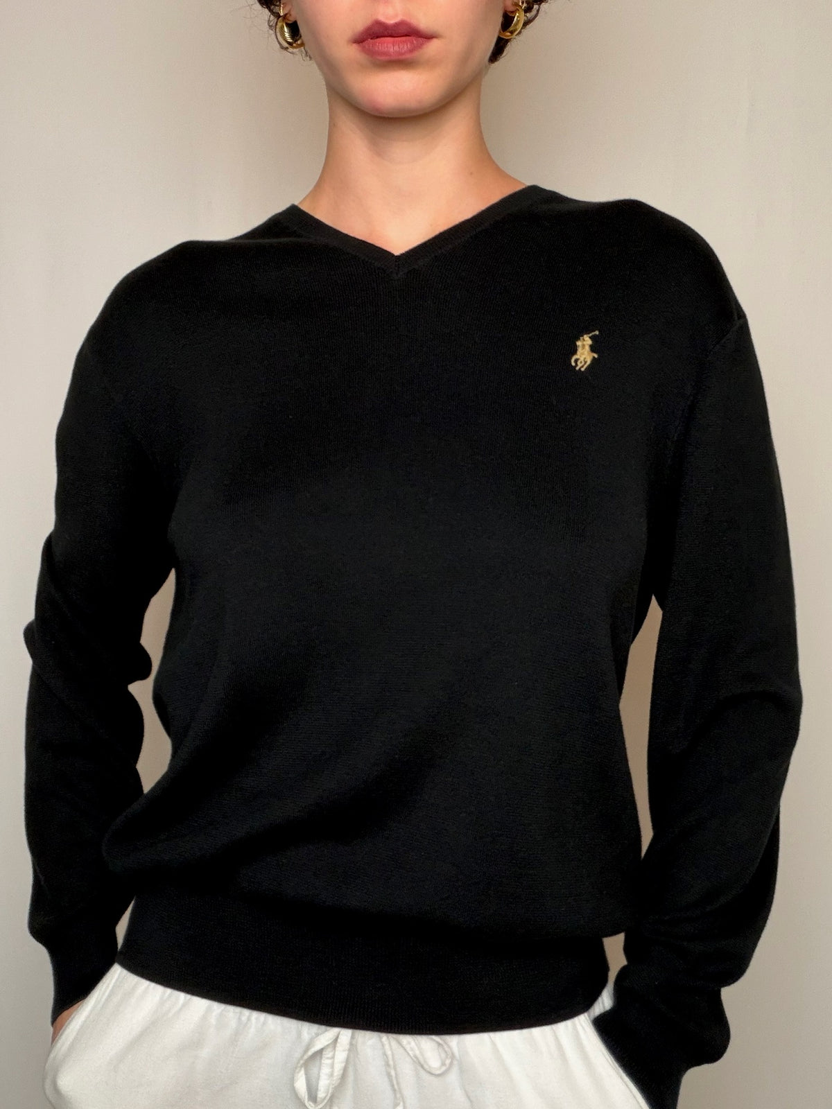 Pull Noir Ralph Lauren M vintage