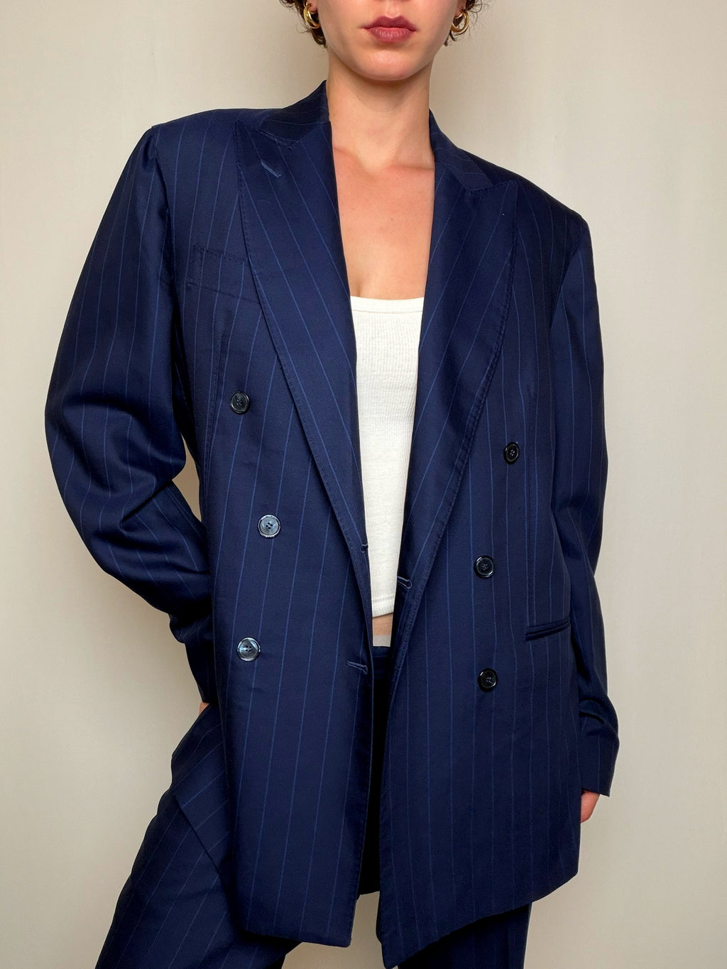 costume marine à rayures M/L vintage