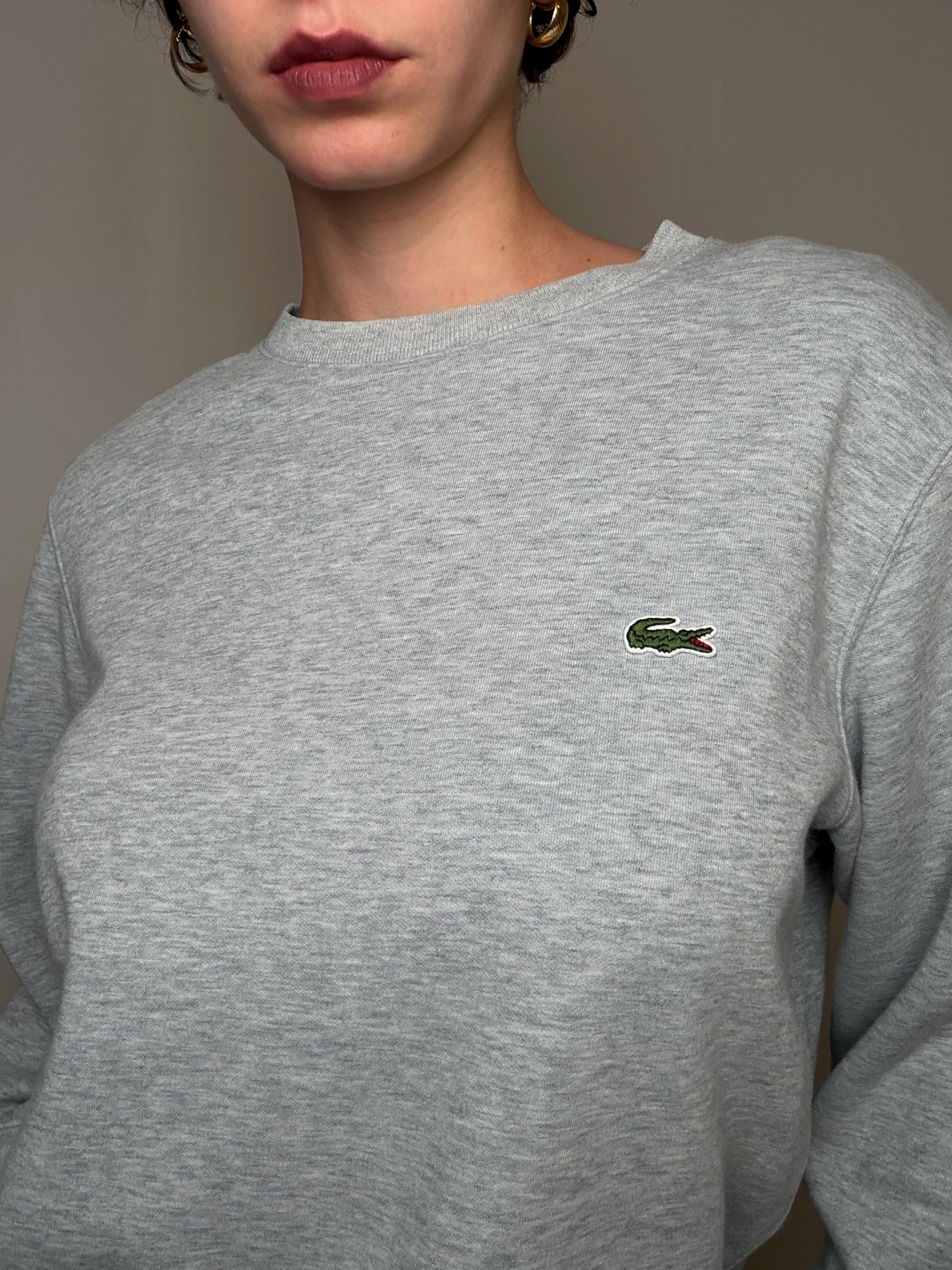 Sweat gris Lacoste M vintage