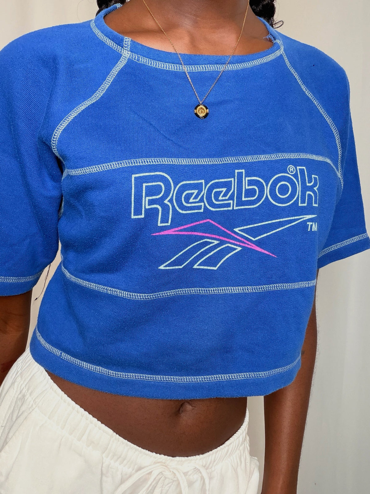 Tshirt Bleu Reebok vintage