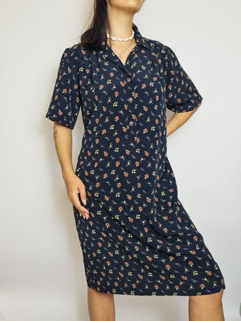 Floral Dress with Belt M/L