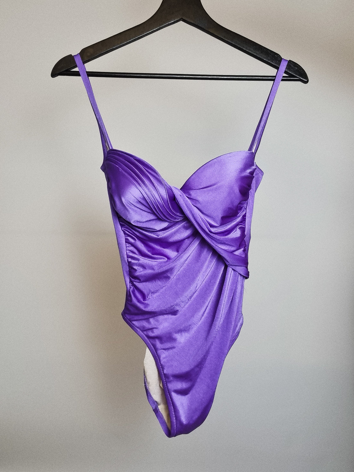Maillot de bain violet structuré S/M