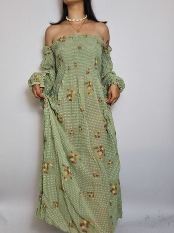 Robe Verte Vintage L/XL