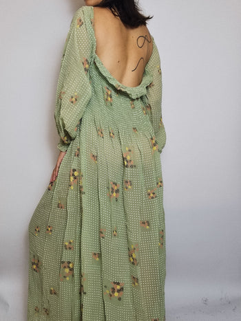 Robe Verte Vintage L/XL