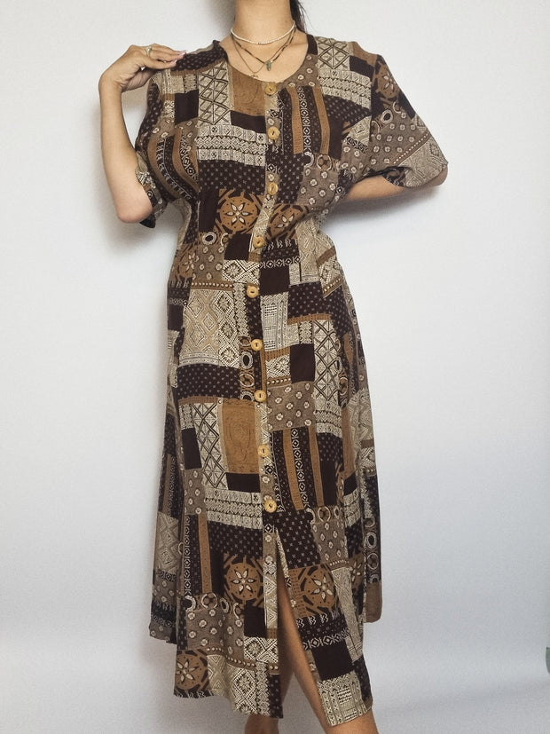 Vintage Midi Dress M/L