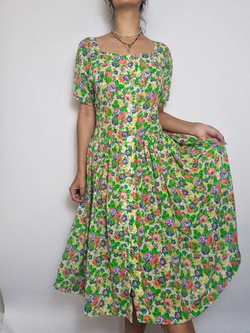 Vintage Midi Dress S