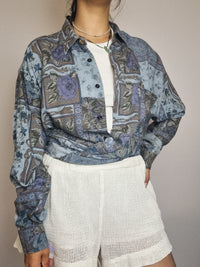 Chemise vintage à motif M