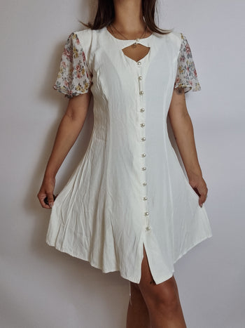 Robe vintage blanche  S/M