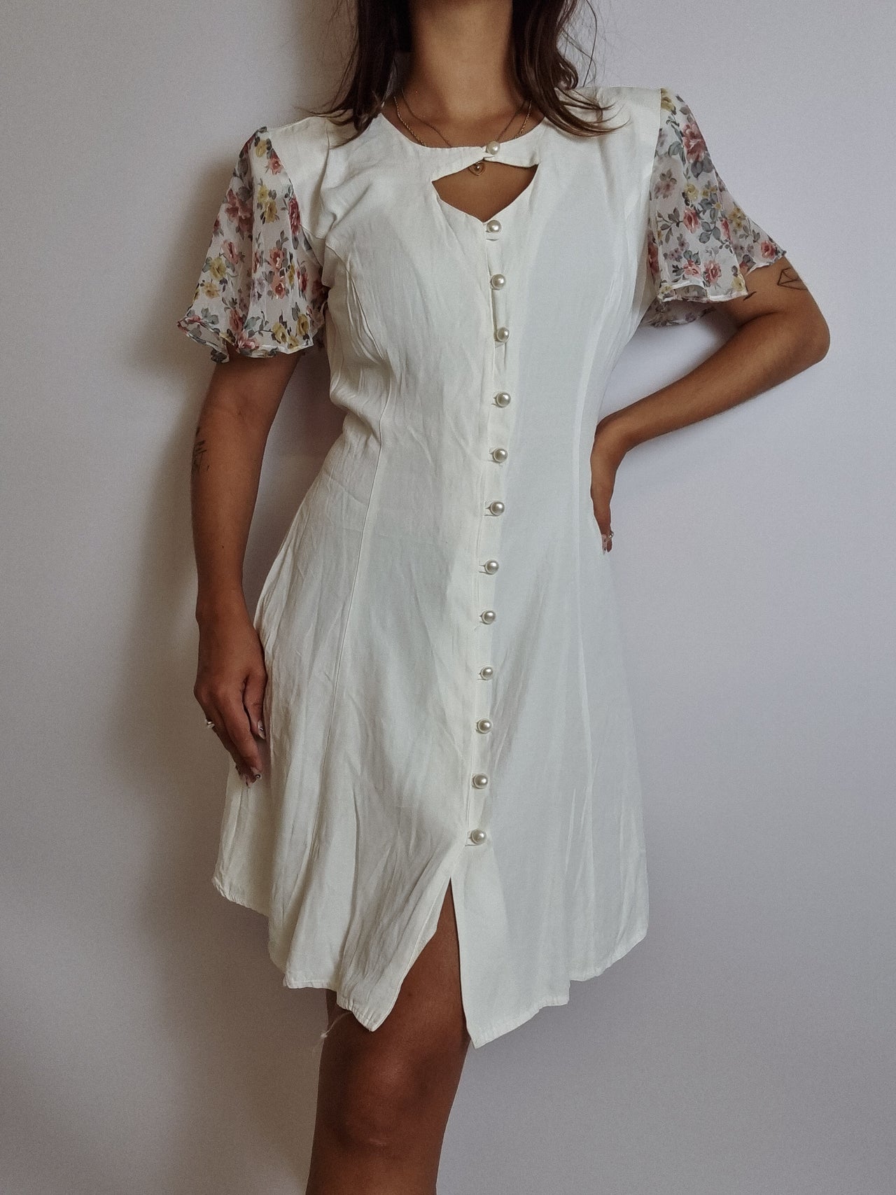 Robe vintage blanche  S/M