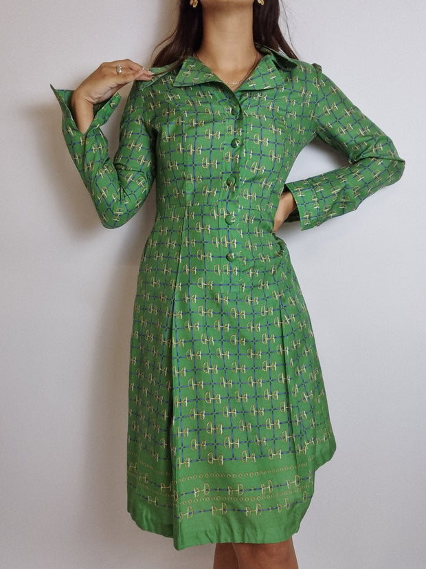 Robe manches longues vintage S