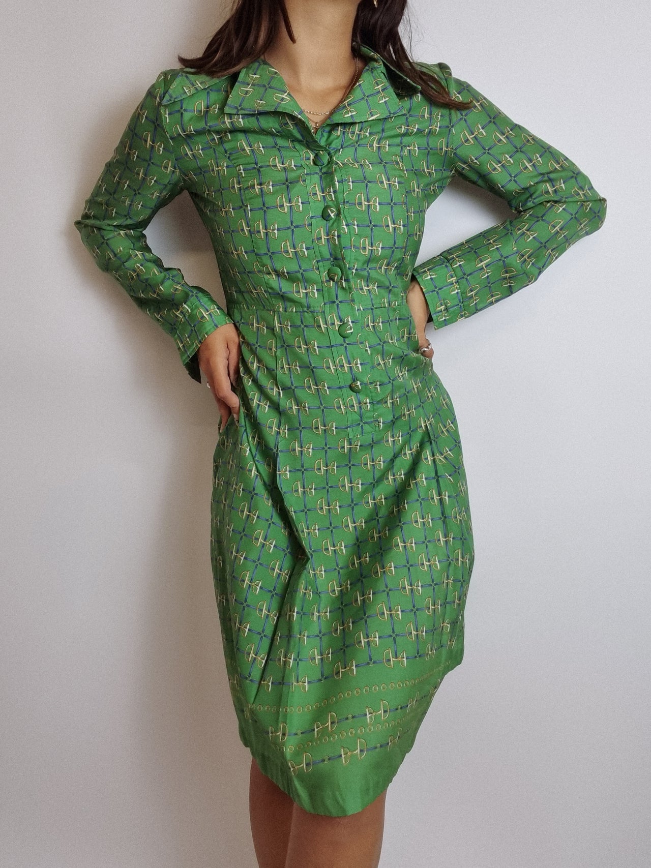 Vintage long sleeve dress S