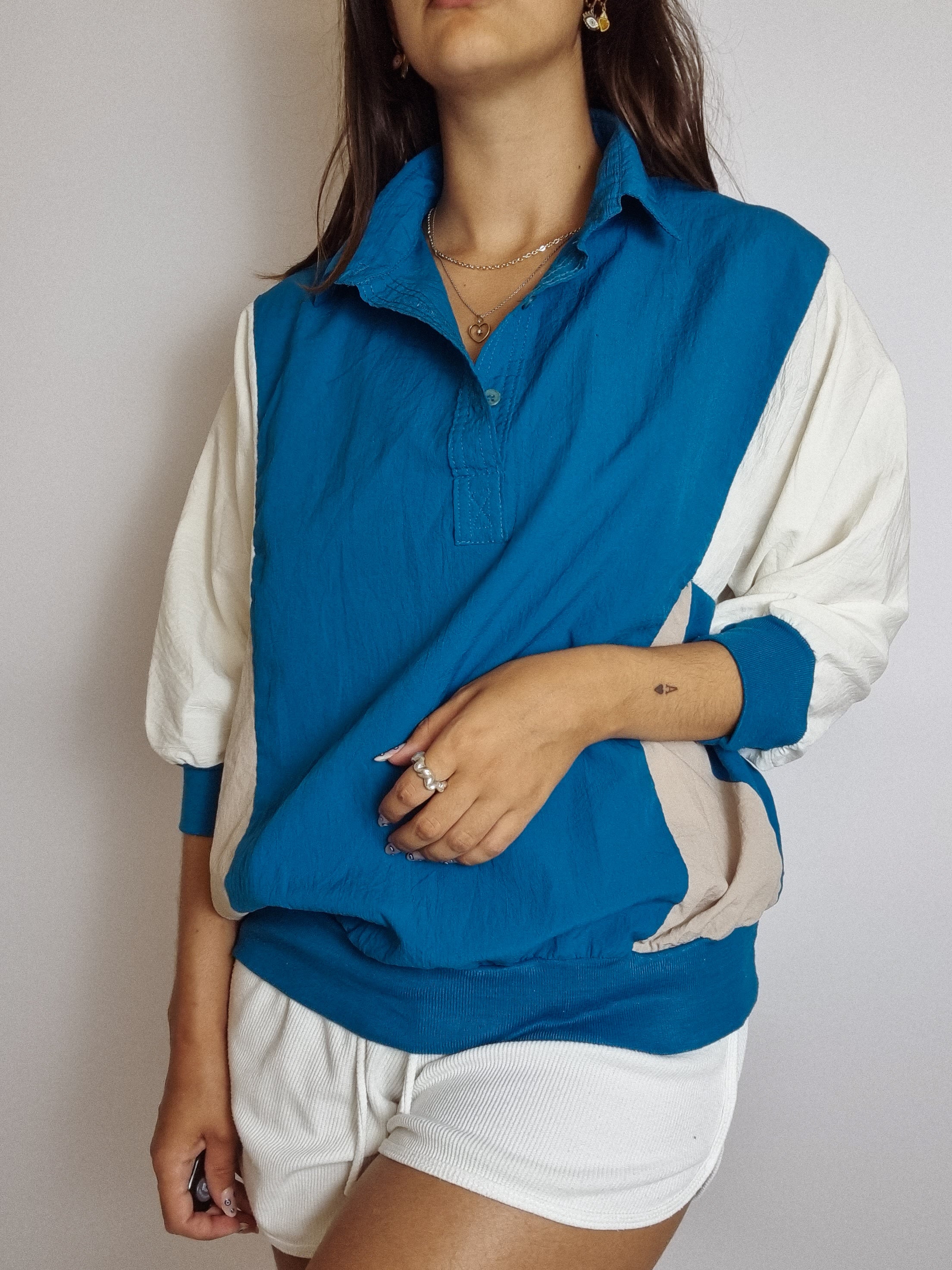 Veste manches 3/4 imperméable vintage M/L