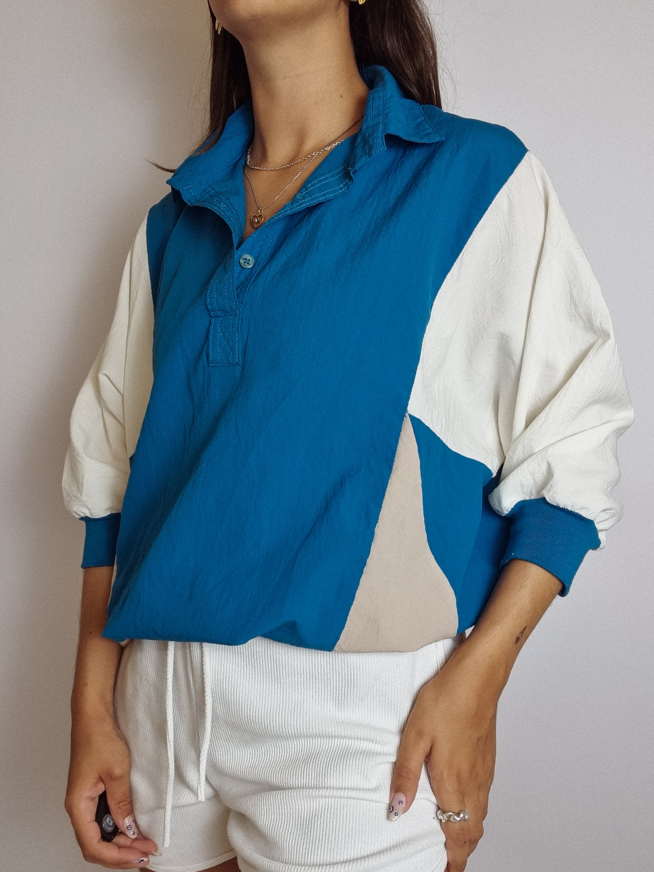 Veste manches 3/4 imperméable vintage M/L
