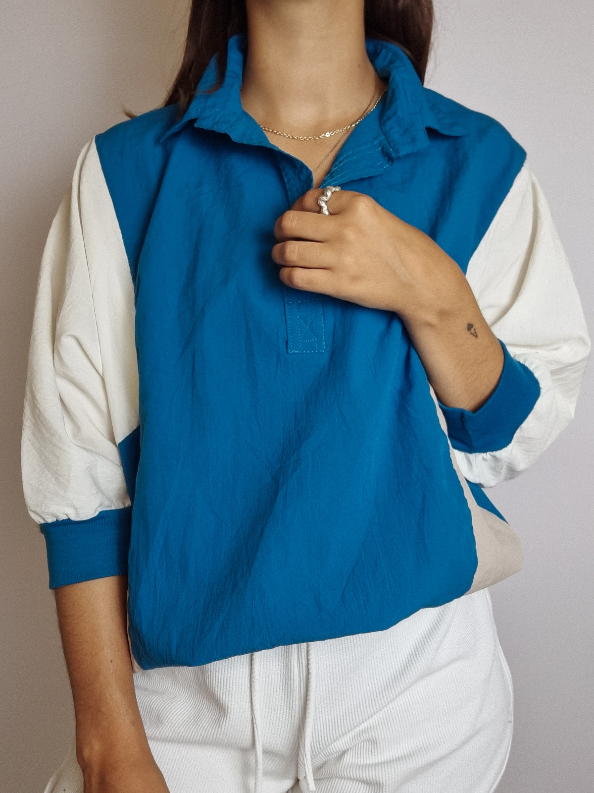 Veste manches 3/4 imperméable vintage M/L