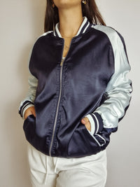 Veste Bomber brodée au dos vintage L