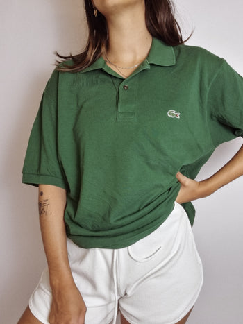 Polo Lacoste vert sapin M/L