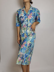 Robe à fleurs vintage M
