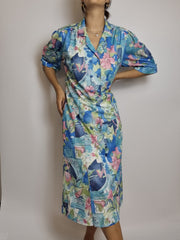 Robe à fleurs vintage M