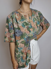 Vintage floral blouse S/M