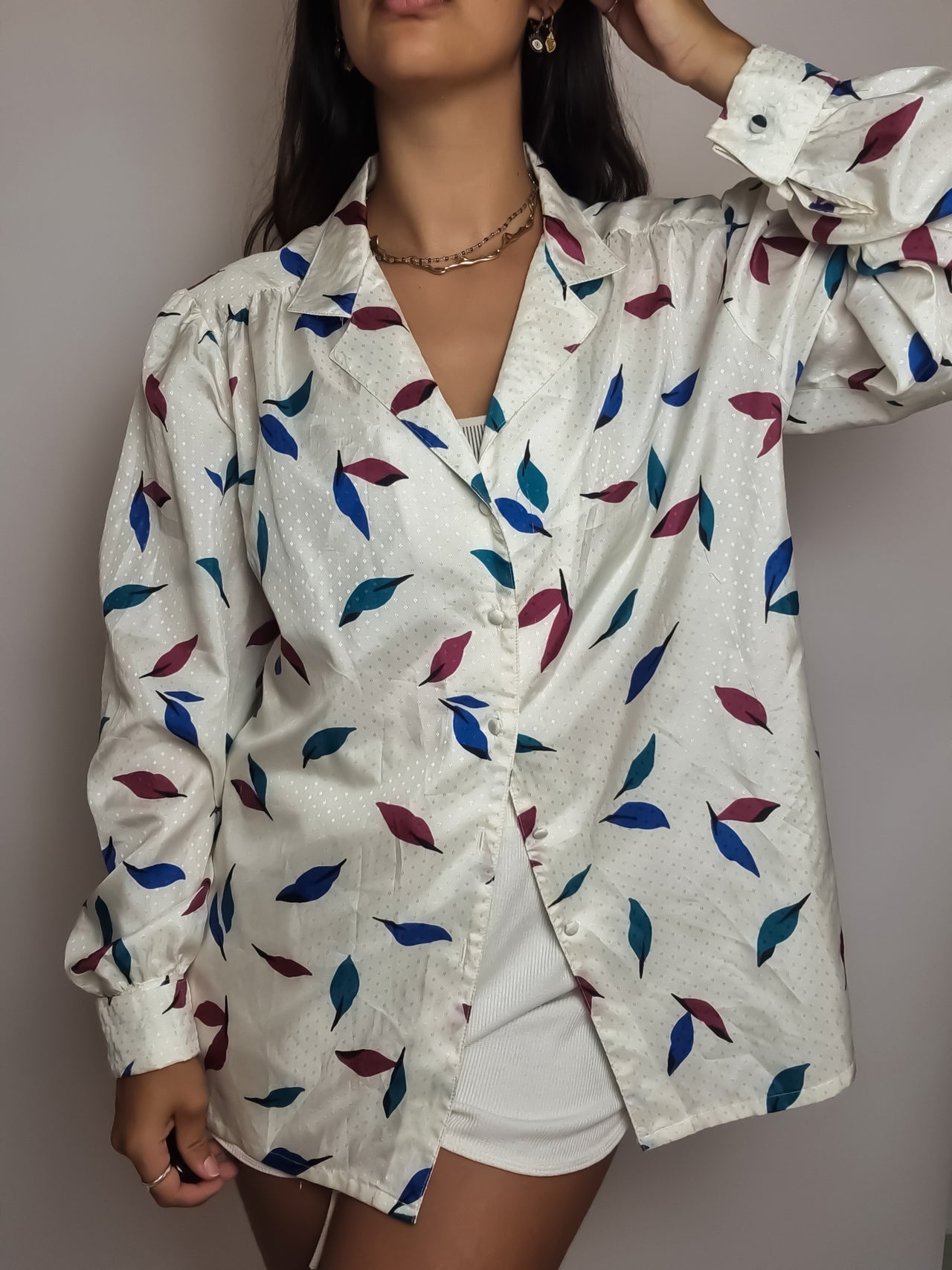 Chemise Vintage Satinée M