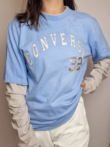 Pull Converse Vintage bleu clair M