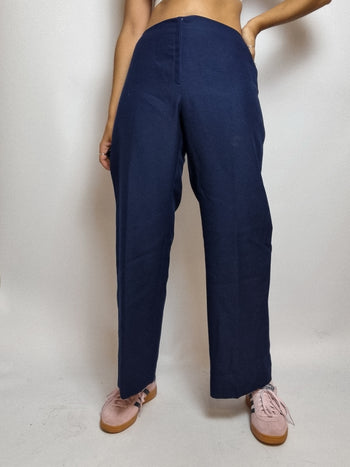 Pantalon vintage bleu foncé S/M