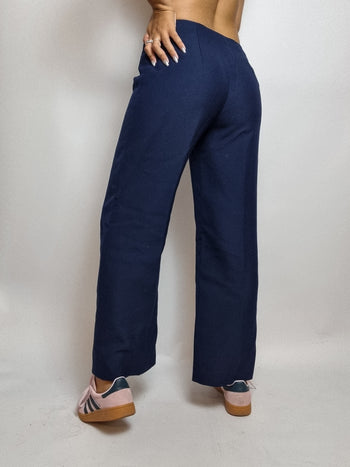 Pantalon vintage bleu foncé S/M