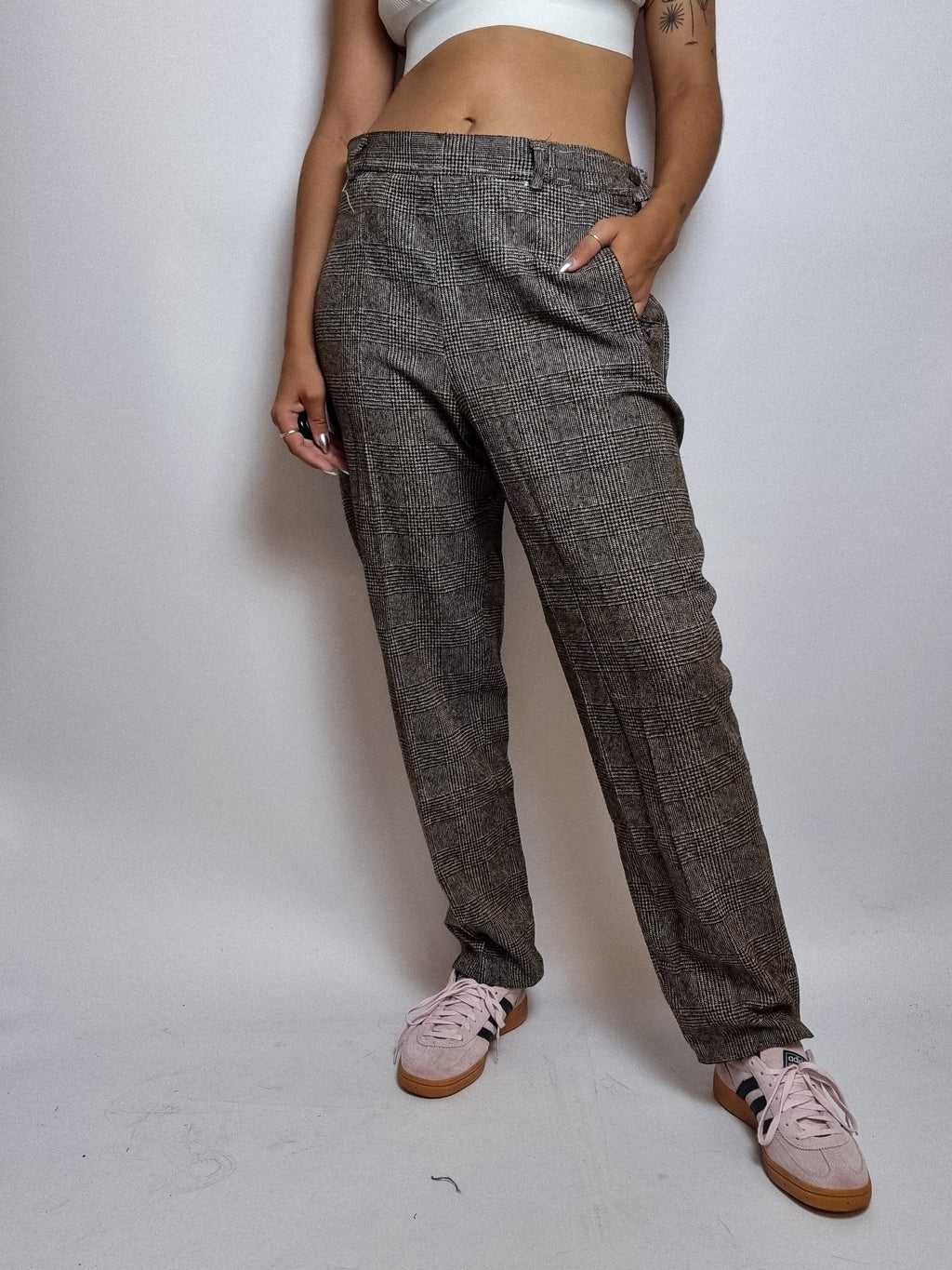 Pantalon vintage Prince de Galles M