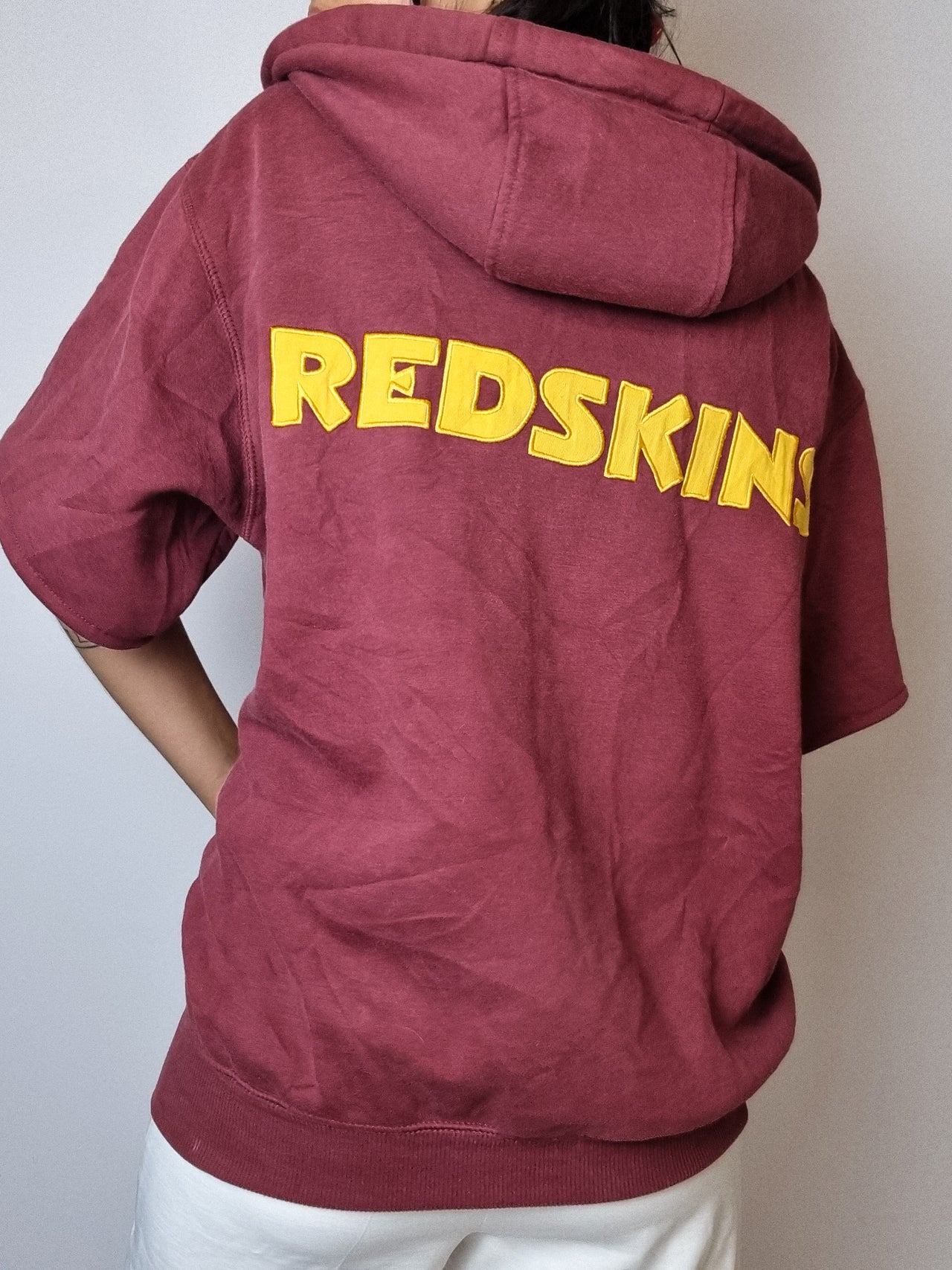 Red and yellow hooded NFL vest M 