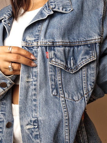 Veste jean Levi's vintage oversized M/L