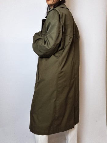 Trenchcoat khaki doublé vintage M/L