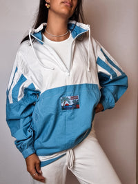Vintage white jogging jacket M 