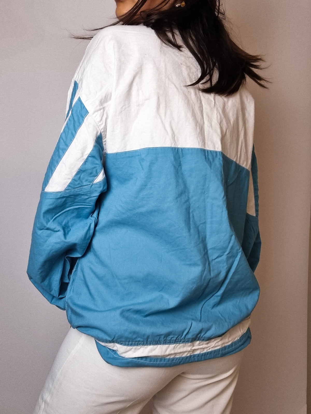 Vintage white jogging jacket M 