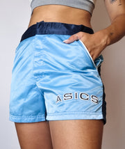 Asics Vintage blaue Shorts S 