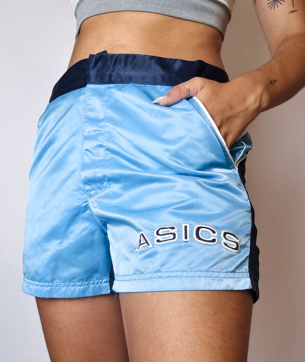 Short Asics bleu vintage S