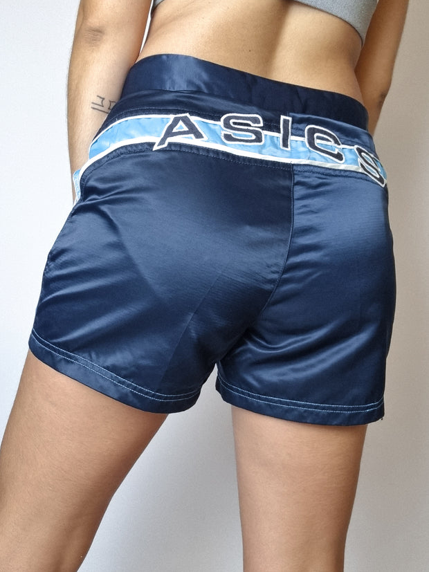 Asics Vintage blaue Shorts S 