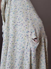 Vintage floral cream maxi dress S