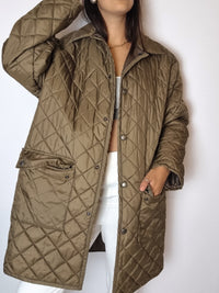 Brown quilted jacket M/L 