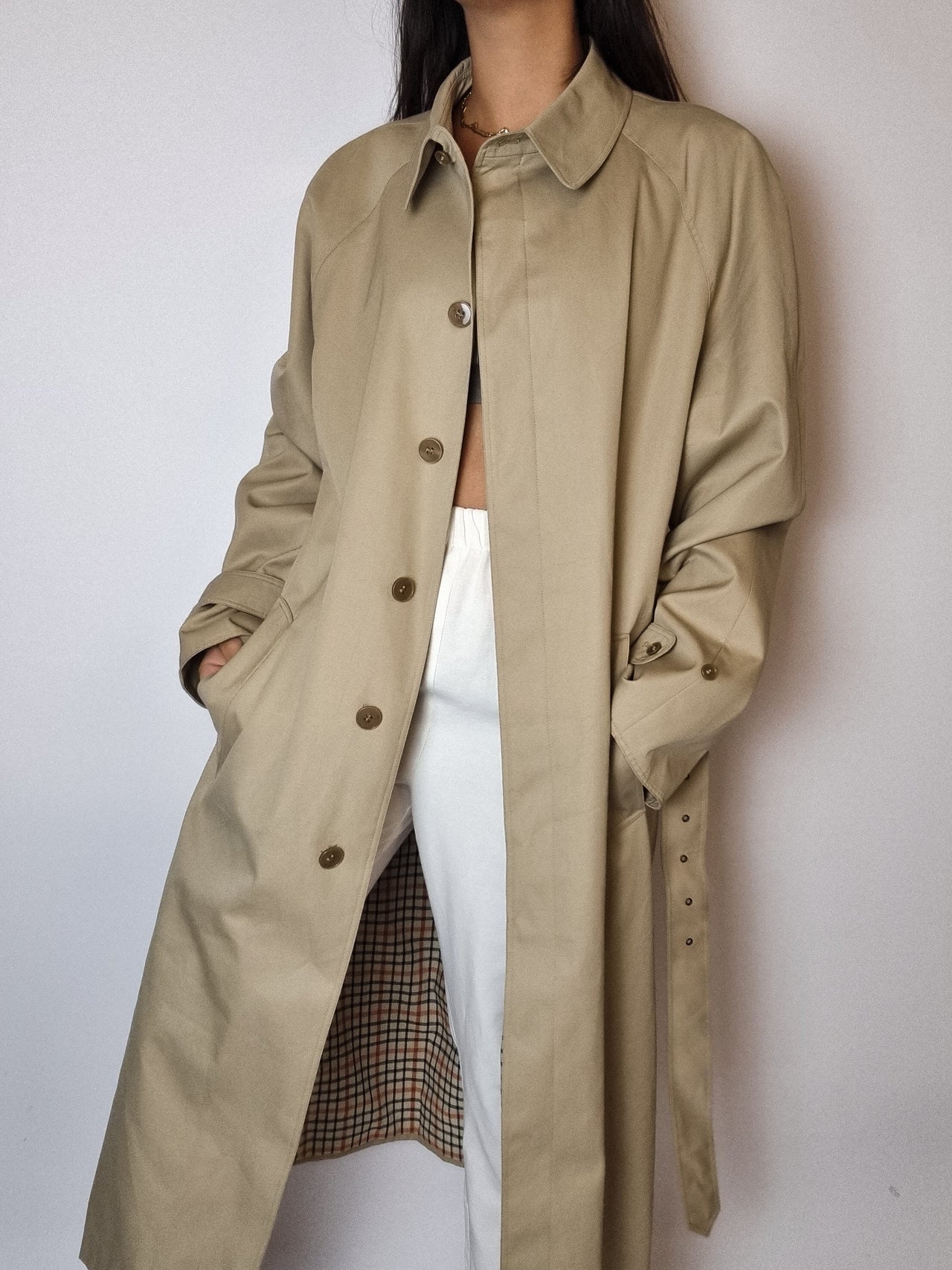 Trenchcoat beige vintage M/L