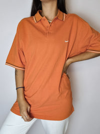 Poloshirt Orange Nike M 